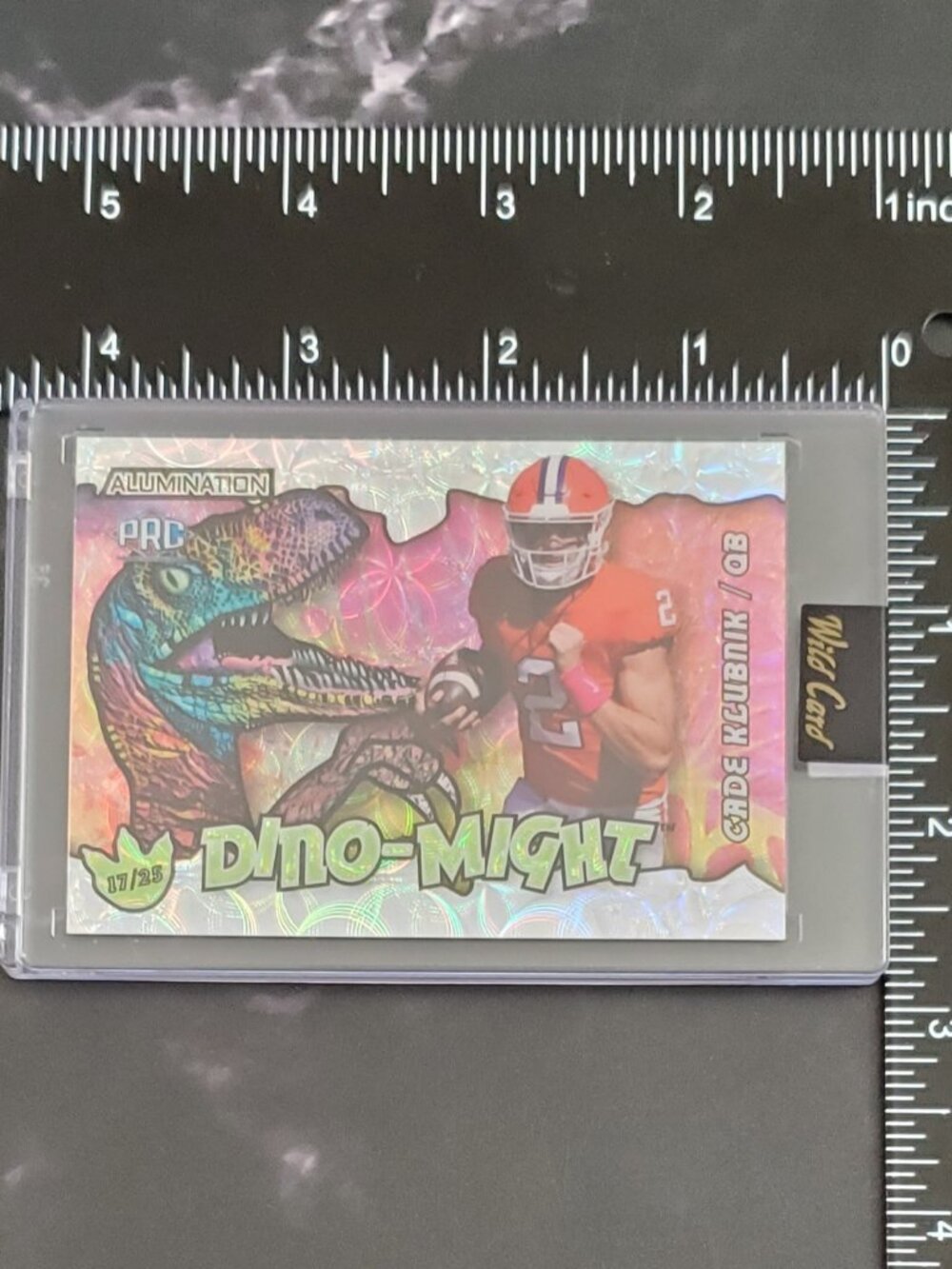 Cade Klubnik 2023 Wild Card Alumination Dino-Might /25 #AD-CK Clemson Tigers